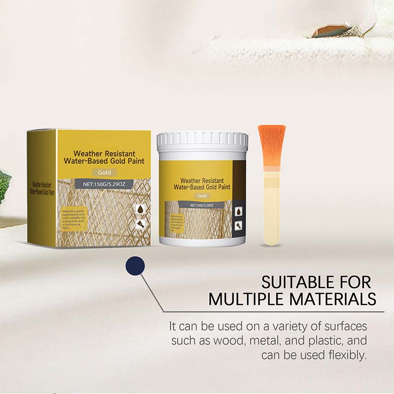 Water-Based Weather-Resistant Gold Paint