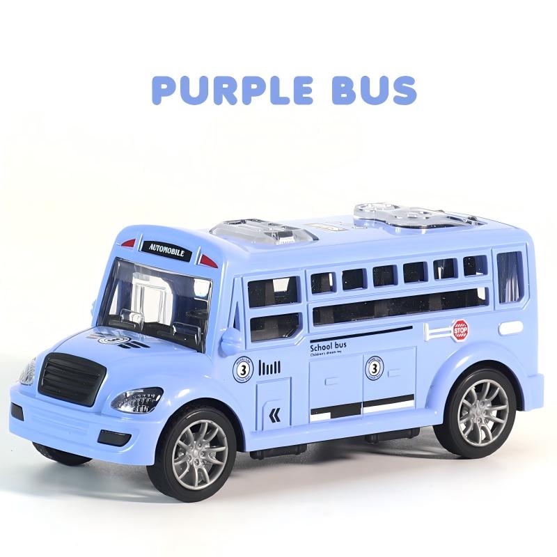 Realistic Friction-Powered School Bus Toy for Toddlers