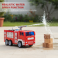 Inertia-Powered Fire Truck Toy with Water Sprayer