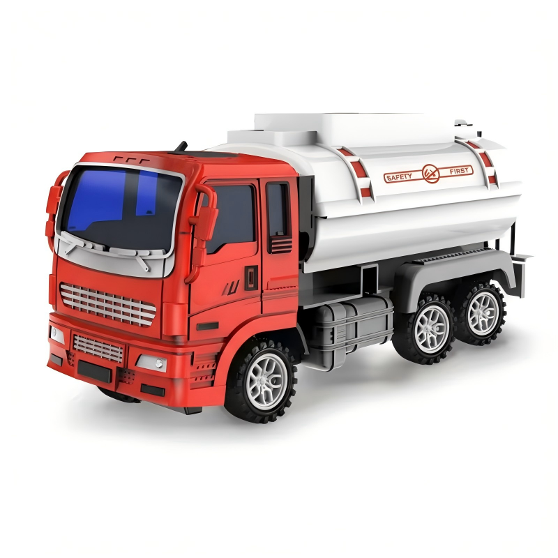 Inertia-Powered Fire Truck Toy with Water Sprayer