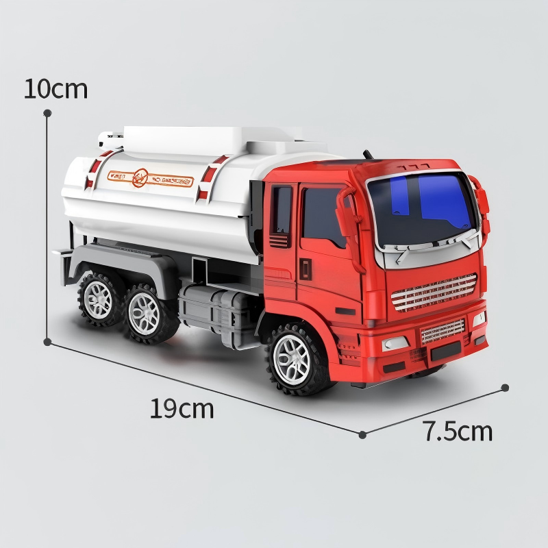 Inertia-Powered Fire Truck Toy with Water Sprayer