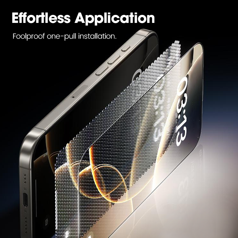 Made in Germany|Crystal Shield Tempered Glass |Full Coverage HD & Anti-Peeping iPhone Screen Protector