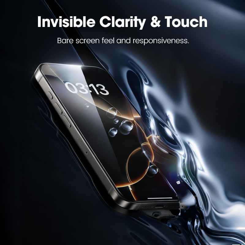 Made in Germany|Crystal Shield Tempered Glass |Full Coverage HD & Anti-Peeping iPhone Screen Protector