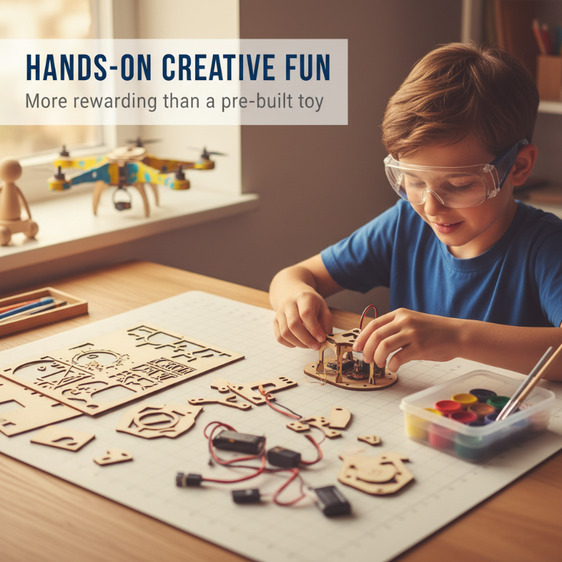 Kids DIY Wooden Drone Building Kit