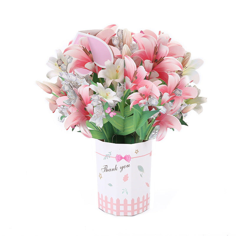 💝 Valentine's Day Special Offer 💝3D Pop-Up Bouquet Greeting Card