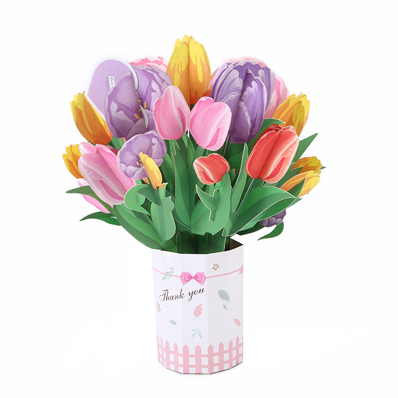 💝 Valentine's Day Special Offer 💝3D Pop-Up Bouquet Greeting Card