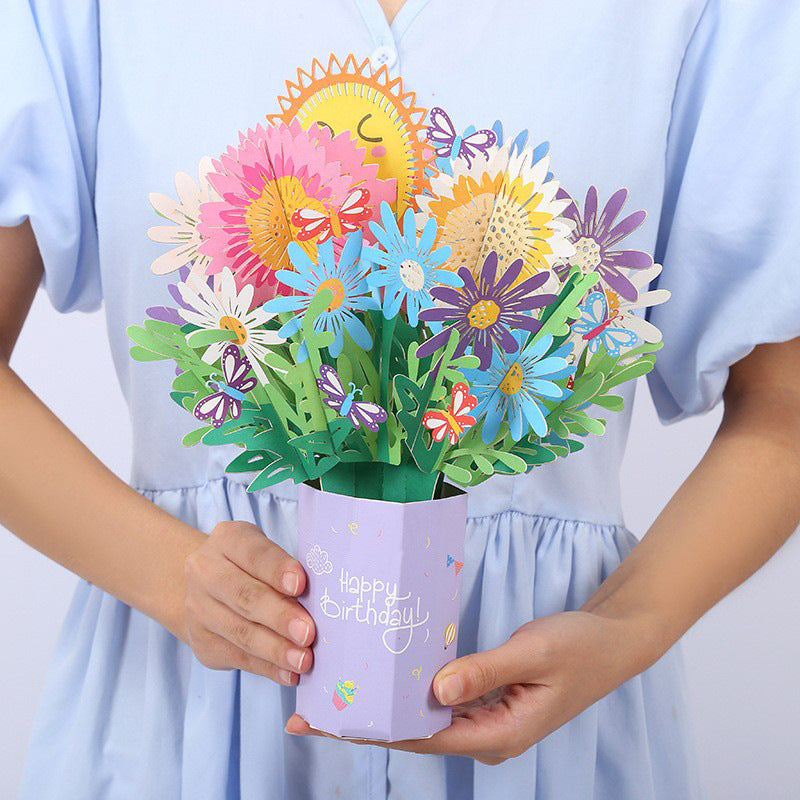 💝 Valentine's Day Special Offer 💝3D Pop-Up Bouquet Greeting Card