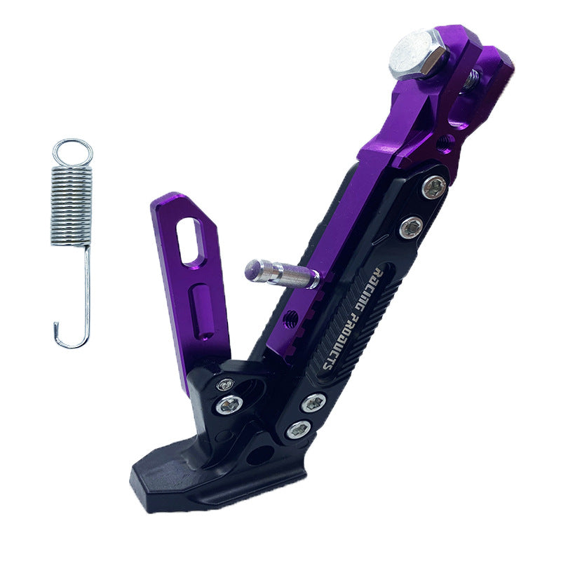 🏍️ Universal adjustable side stand for motorcycles – Fits all models, safe parking! 💪