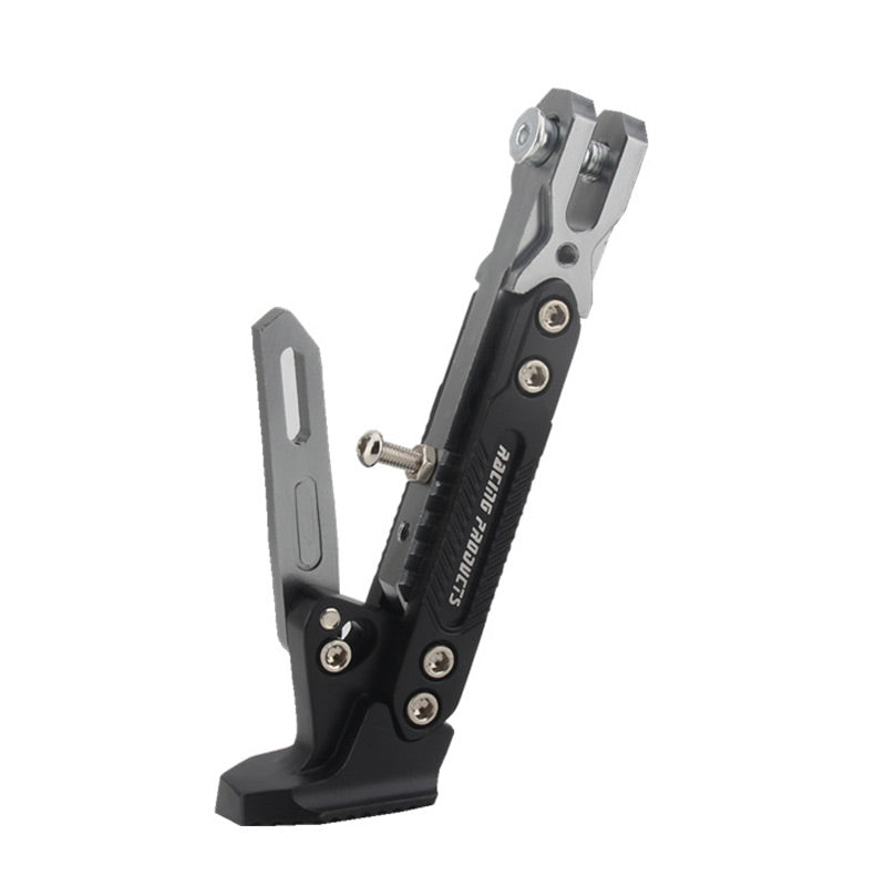 🏍️ Universal adjustable side stand for motorcycles – Fits all models, safe parking! 💪