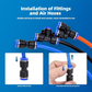 👜 50% OFF NOW! 📱1/4 Inch Pneumatic Push-to-Connect Air Hose Fittings Kit ⚡🔧