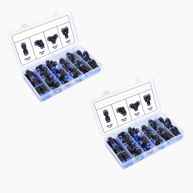 👜 50% OFF NOW! 📱1/4 Inch Pneumatic Push-to-Connect Air Hose Fittings Kit ⚡🔧