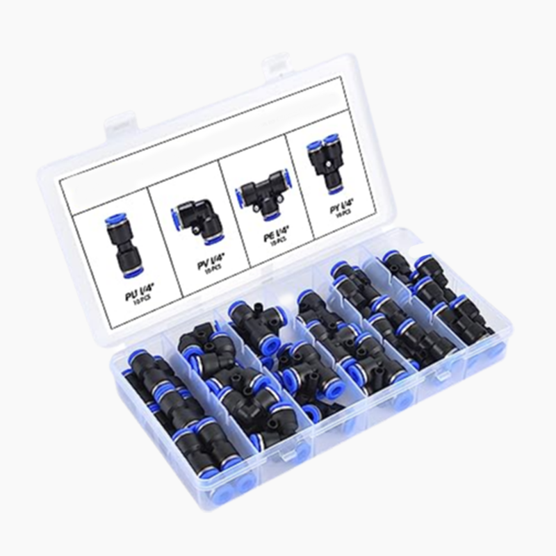 👜 50% OFF NOW! 📱1/4 Inch Pneumatic Push-to-Connect Air Hose Fittings Kit ⚡🔧