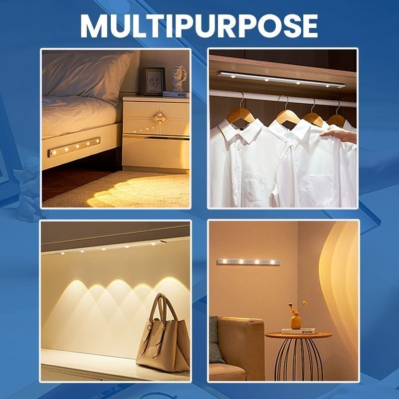💡Promotion 50% OFF - 💡No Wiring Needed! Stick-On Motion Light for Dark Cabinets & Stairs