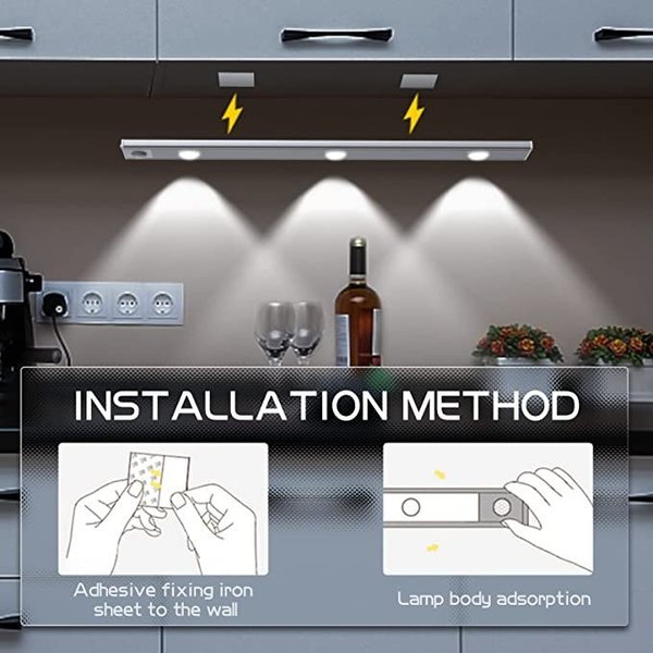 💡Promotion 50% OFF - 💡No Wiring Needed! Stick-On Motion Light for Dark Cabinets & Stairs