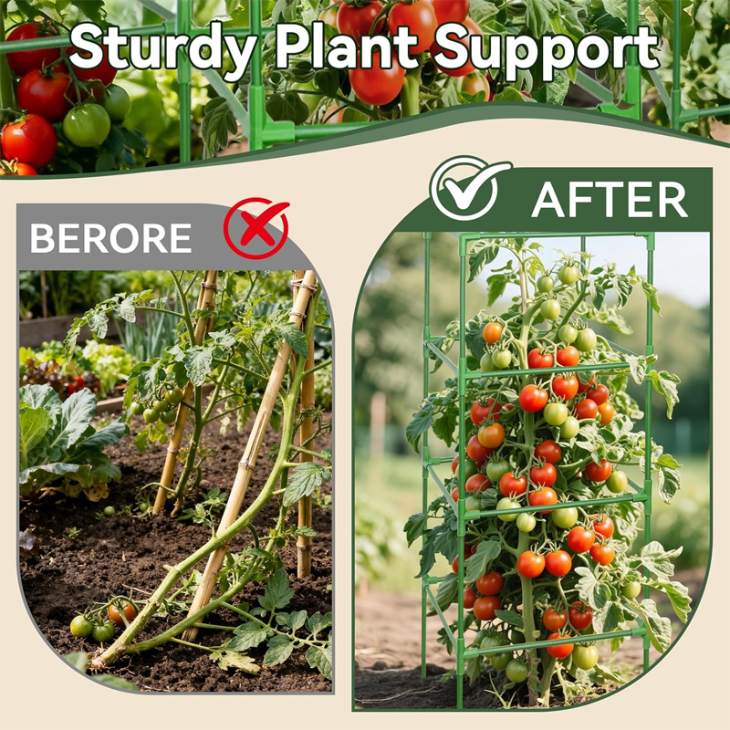 ✨ Adjustable Modular Plant Support Frame—Provides Sturdy Support for Thriving Climbing Plants! ✨