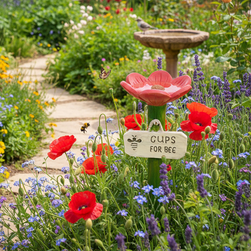 ⏳Limited-time 50% off🐝Flower-Shaped Bee Watering Station💧