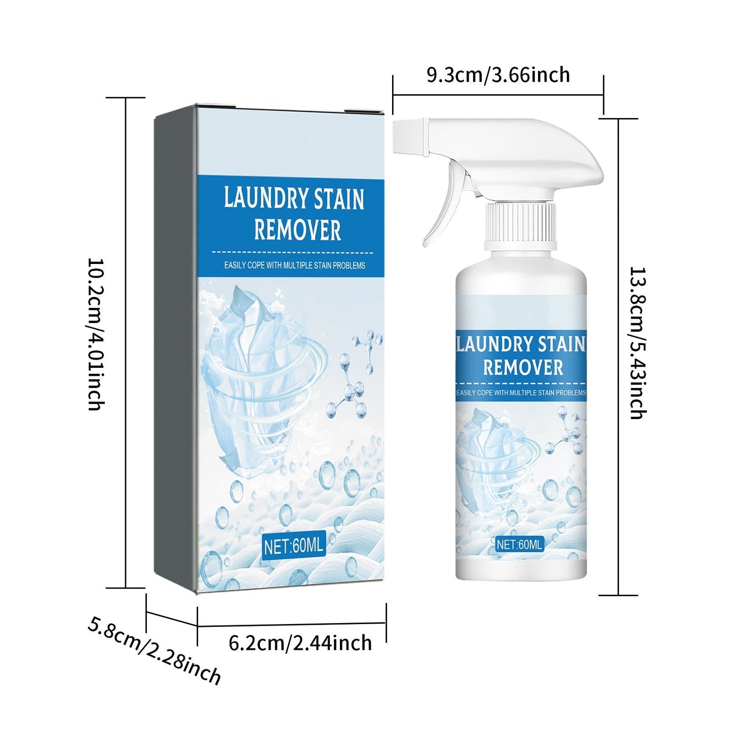 🏆 Last Day Special Price £9.99 ! 💐🔥Buy 2 Get 1 Free🔥Powerful Laundry Stain Remover Spray