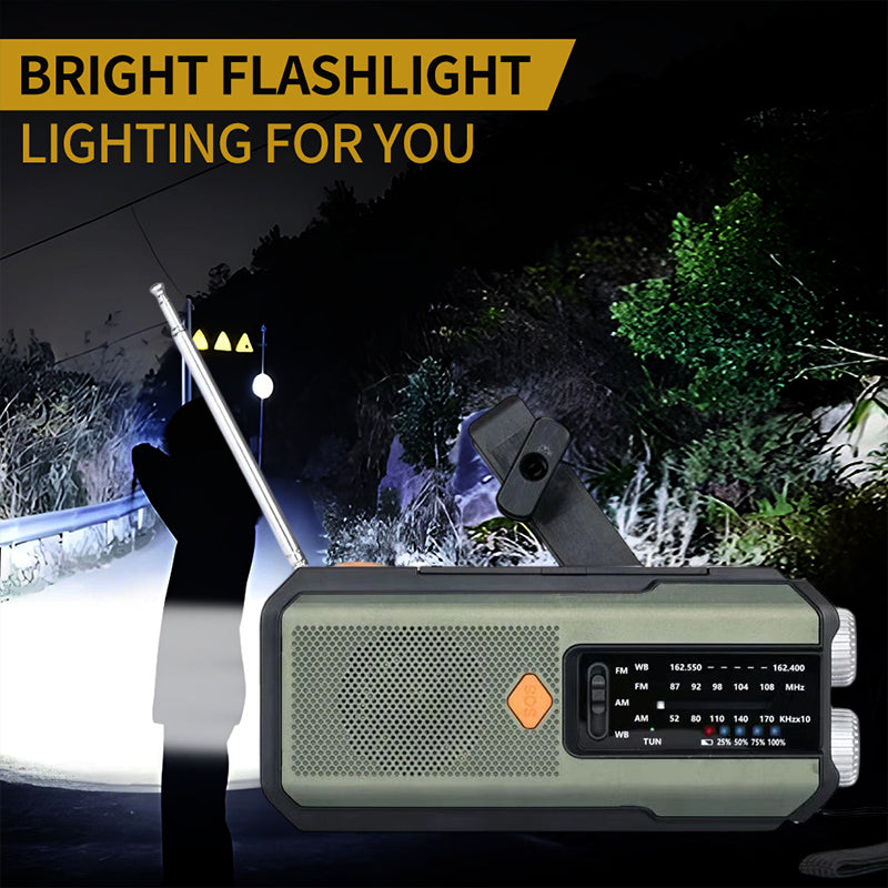 🥳2026 HOT SALE🥳 50% OFF!🔥Solar Hand-Crank Emergency Weather Radio✨