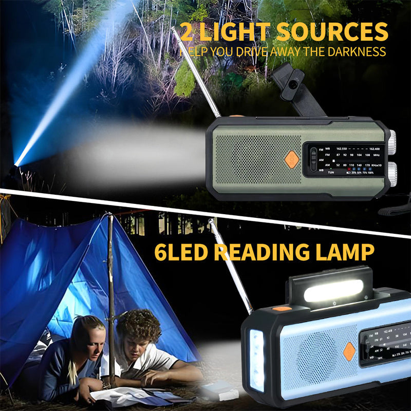 🥳2026 HOT SALE🥳 50% OFF!🔥Solar Hand-Crank Emergency Weather Radio✨