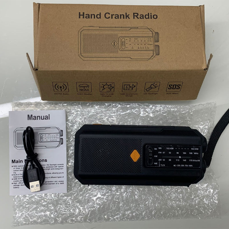 🥳2026 HOT SALE🥳 50% OFF!🔥Solar Hand-Crank Emergency Weather Radio✨