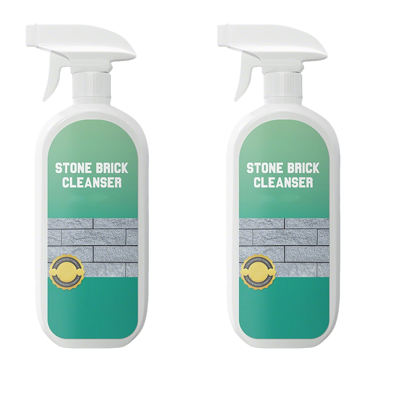 Stone & Brick Cleaner Spray: Dissolves Rust, Oil & Grime Instantly | Safe for Marble, Granite & Quartz | 500ml/1L