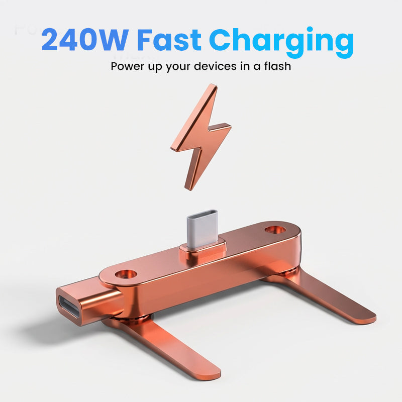 🔋 50% OFF NOW! ⚡ Fast Charging Adapter with 360° Foldable Phone Stand – Universal Compatibility, Compact Design & Hands-Free Viewing 📱