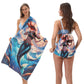 🥳2026 HOT SALE🥳LIMITED TIME 50% OFF!🏖️2-in-1 Printed Beach Towel Backpack