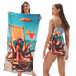 🥳2026 HOT SALE🥳LIMITED TIME 50% OFF!🏖️2-in-1 Printed Beach Towel Backpack