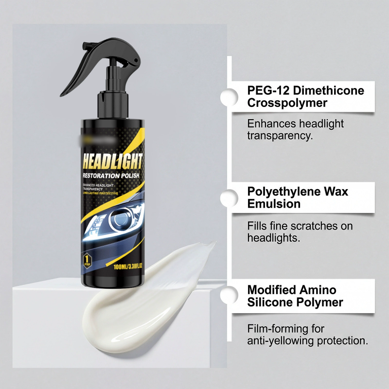 🔥Hot sale -50% OFF🚗 Professional Headlight Polish & Sealant Kit | Restore & Protect Headlights in Minutes(Bonus towel included with every purchase!)