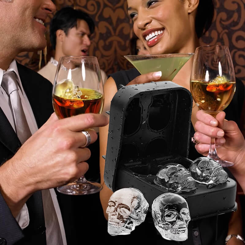 🎁2026 New Arrivals 50% OFF💥 DIY Silicone Skull Ice Cube Tray – Giant slow-melt skull for whiskey, cocktails & more.✨