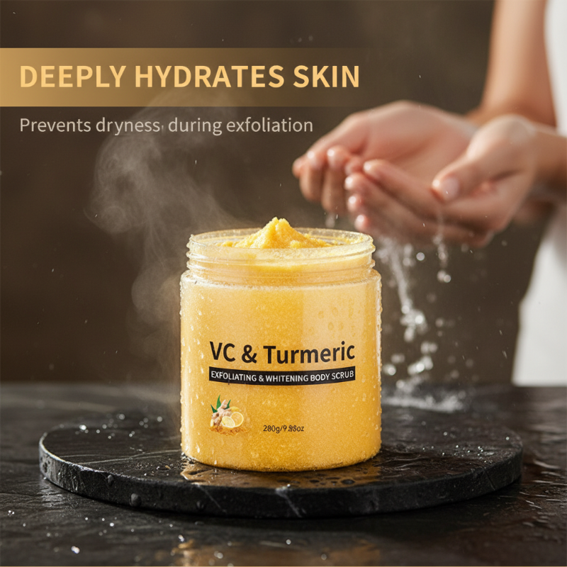🏆Final 3 hours Special Price £9.99! 🌿Turmeric & Vitamin C Exfoliating Body Scrub🧴✨
