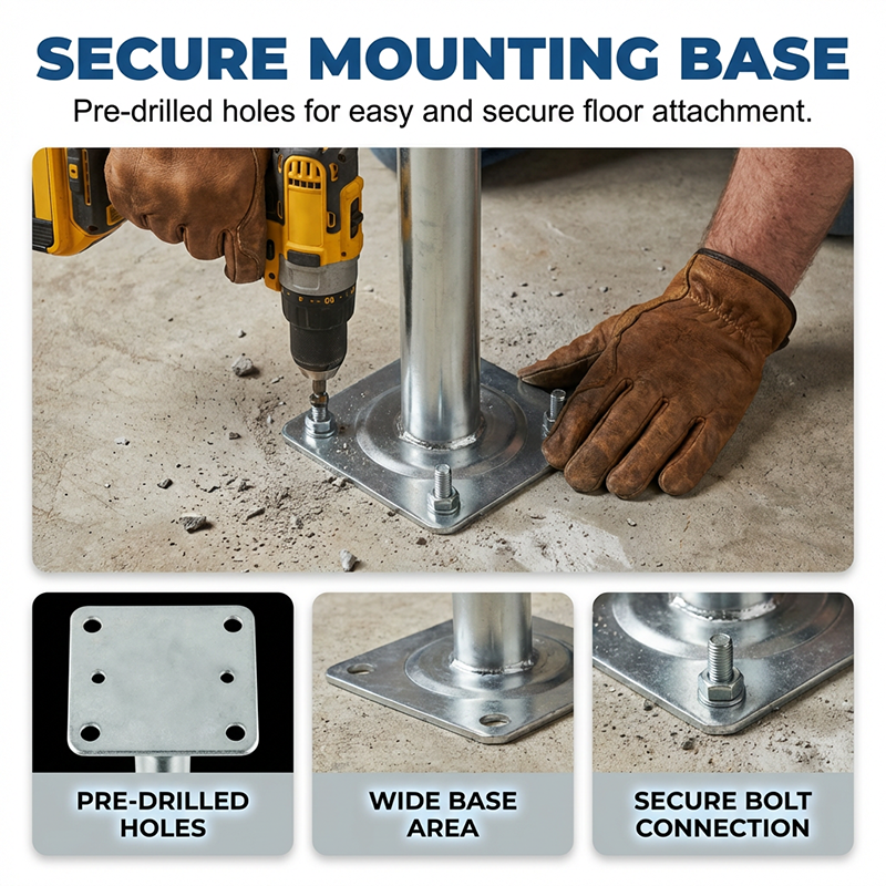 ✨ Heavy-Duty Adjustable Floor Pedestal – Stable & Reliable Support! ✨