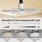 🔥sale-73%OFF-🎁2-IN-1 PORTABLE CEILING FAN & LIGHT with Remote Control