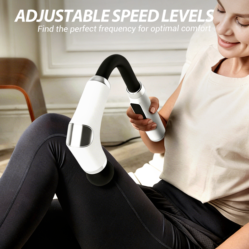 ✨ Deep Tissue Massage Gun with Extended Handle – Full Body Relief ✨