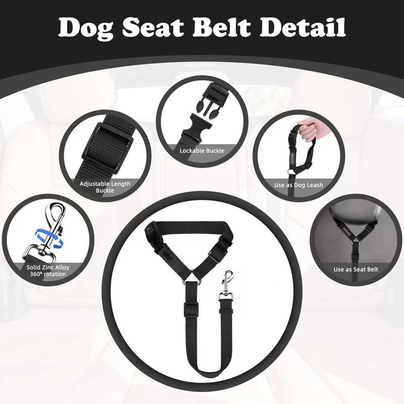 🔥New Hot Selling❤️‍🔥 2-in-1 Dog Car Seat Belt & Walking Leash