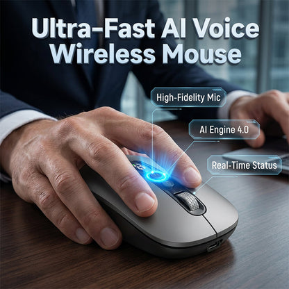🎁2026 New Arrivals 40% OFF💥AI Smart Voice Wireless Mouse Real-Time Translation, Silent Click  Boosts Productivity For Work & Study! ⚡🖱️💬