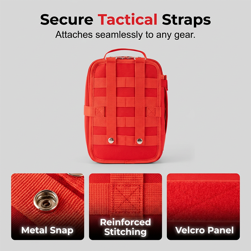 🧰 Emergency Medical Organizer Bag Durable Oxford Fabric Modular Fold-Out Layout ⚡ Tactical Straps Rapid Rip-Away Access