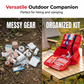 🧰 Emergency Medical Organizer Bag Durable Oxford Fabric Modular Fold-Out Layout ⚡ Tactical Straps Rapid Rip-Away Access