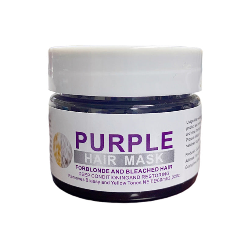 🏆 Last Day Special Price £12.77 ! ✨Moisturizing Purple Hair Mask with Long-Lasting Scent, Anti-Brass Deep Conditioning Mask for Blonde Bleached Hair