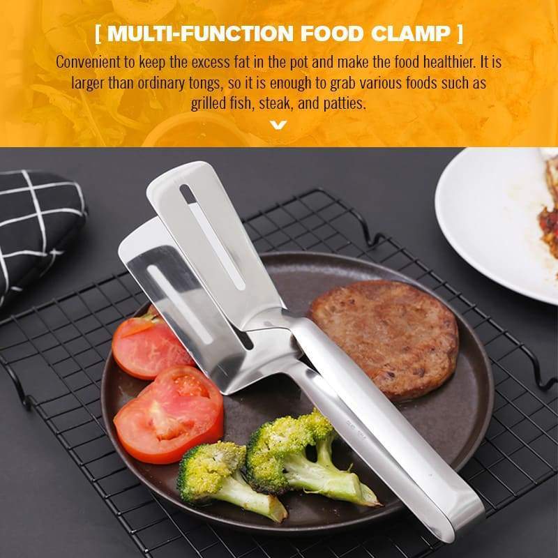 🔥Hot Sale 50% OFF🔥 Stop Dropping Sausages! Stainless BBQ Clamp – Firm Grip, No More Burns 🌭