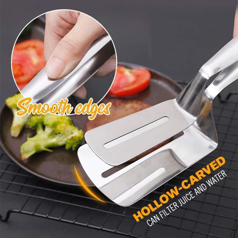 🔥Hot Sale 50% OFF🔥 Stop Dropping Sausages! Stainless BBQ Clamp – Firm Grip, No More Burns 🌭