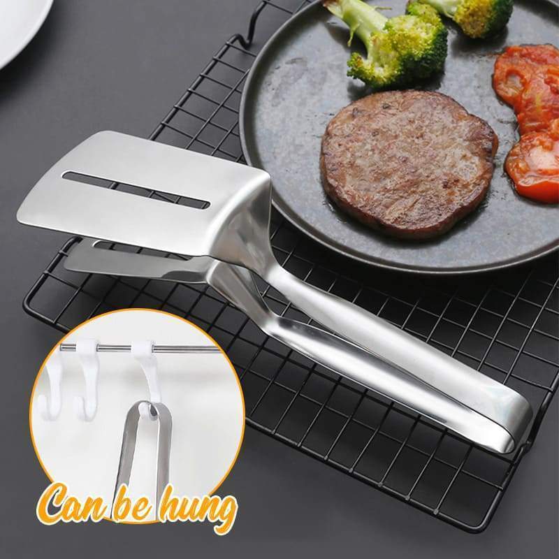 🔥Hot Sale 50% OFF🔥 Stop Dropping Sausages! Stainless BBQ Clamp – Firm Grip, No More Burns 🌭