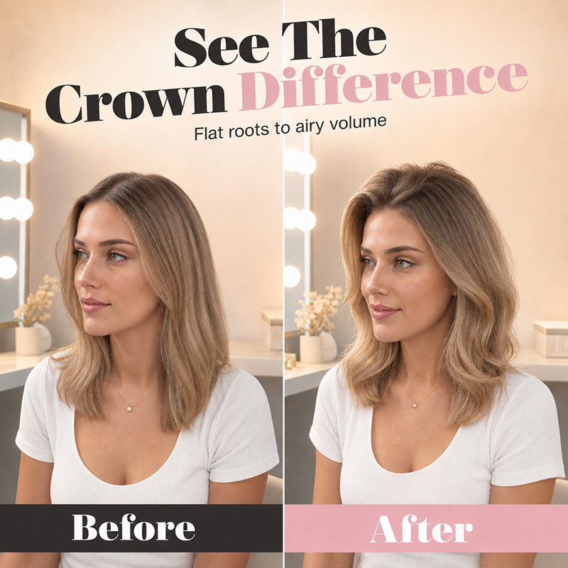 💥Surprise 60% Off！🔥Shape in 3 Seconds！👱‍♀️High Cranial Top Magic Tool！Volumizing Root Lift Clip