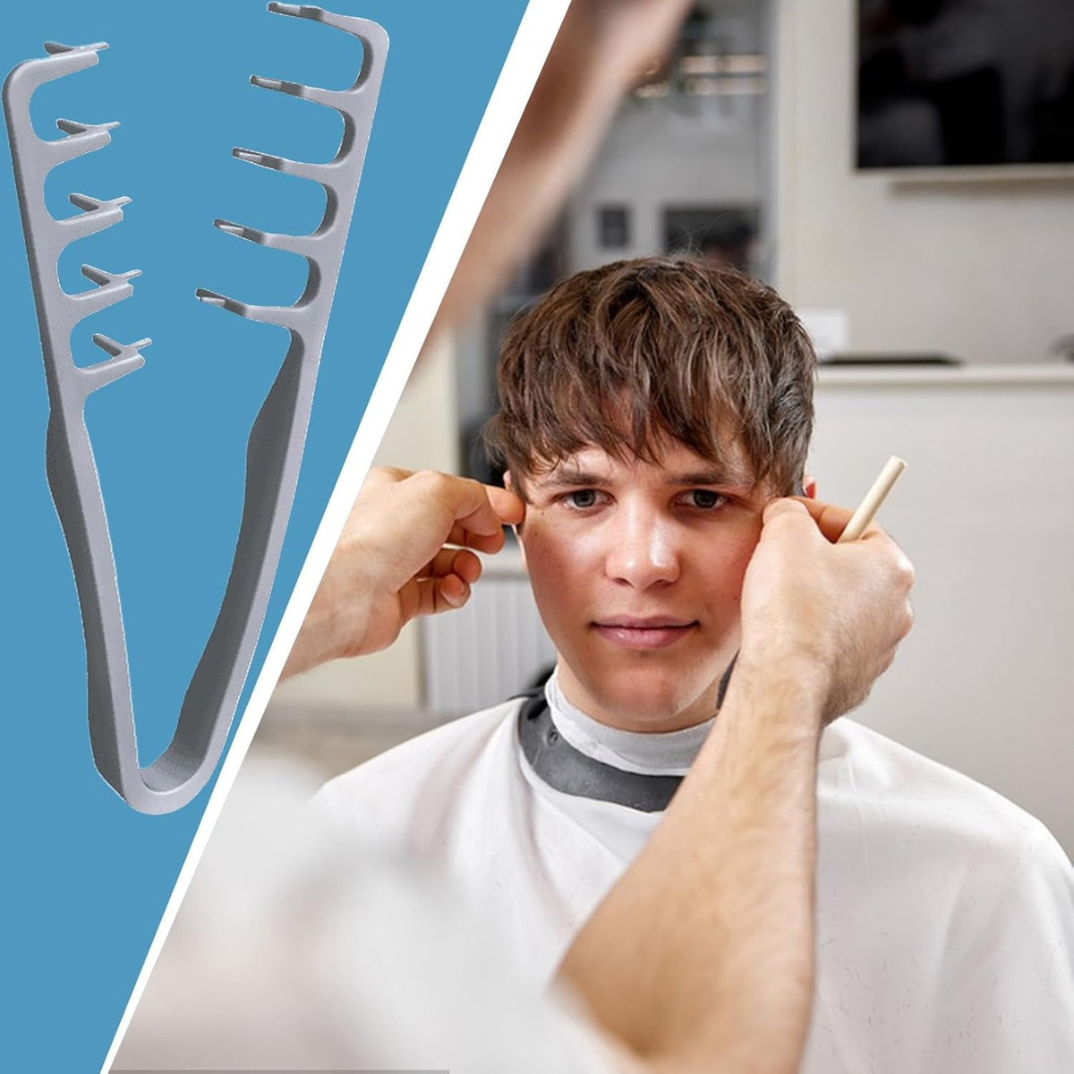 🏆 Last Day Special Price £6.99! 🔥Wide-tooth volumizing comb – Professional styling comb for men and wome