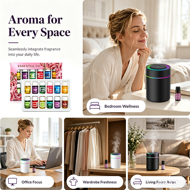 🧵 LIMITED TIME 50% OFF!12-Pack Water Soluble Essential Oils Set