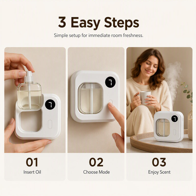 🌸💨 Smart Automatic Fragrance Diffuser – Elevate Your Mood, One Mist at a Time ✨