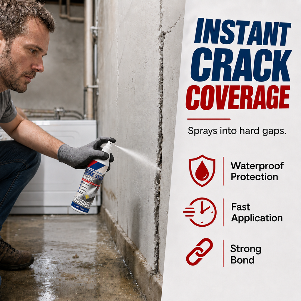 📢📢50% OFF !! ⏰Waterproof Leak Repair & Sealing Spray