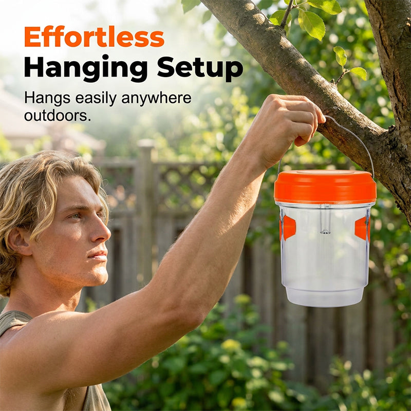 🥳2026 HOT SALE🥳💞50K+ SOLD!🚗🧺 50% OFF! Solar Powered Wasp & Bee Trap