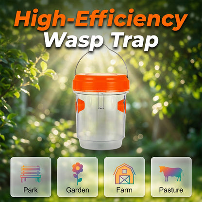 🥳2026 HOT SALE🥳💞50K+ SOLD!🚗🧺 50% OFF! Solar Powered Wasp & Bee Trap