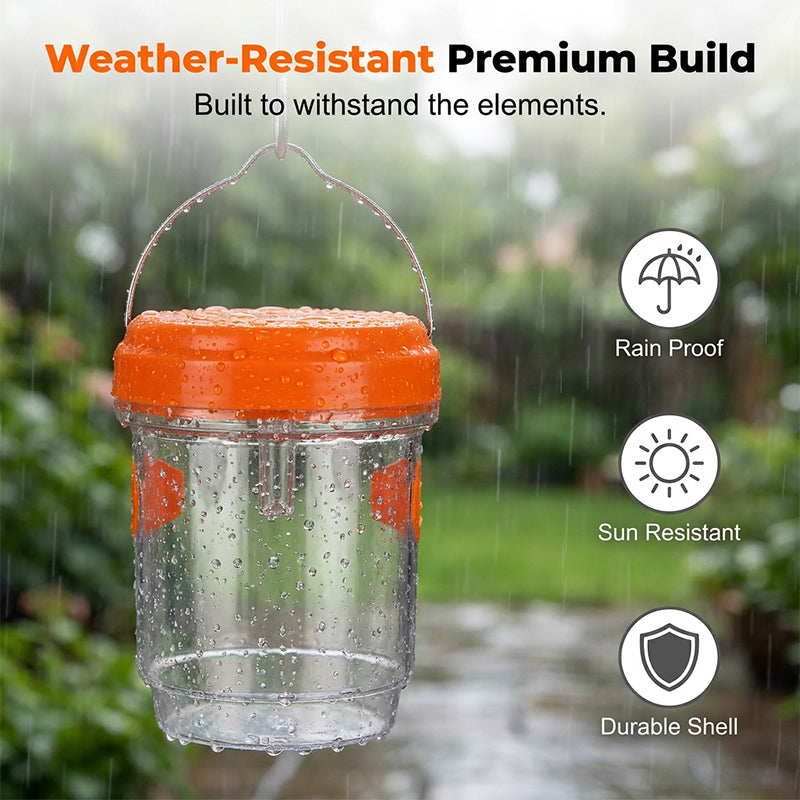 🥳2026 HOT SALE🥳💞50K+ SOLD!🚗🧺 50% OFF! Solar Powered Wasp & Bee Trap